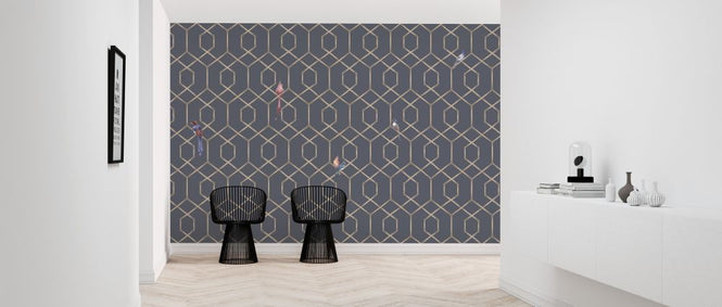 PHOTOWALL / Scalet´s Bamboo Web - Ash Blue (e319261)