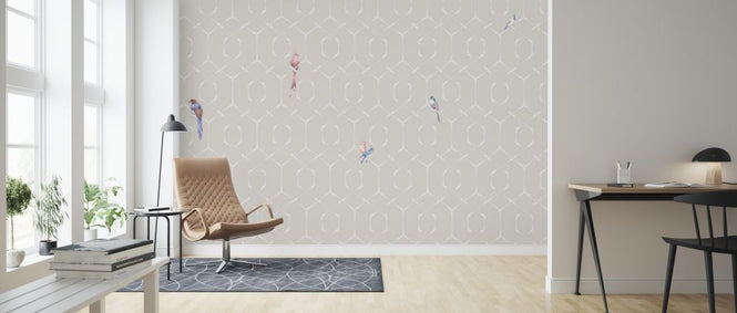 PHOTOWALL / Scalet´s Bamboo Web - Powder Pink (e319262)