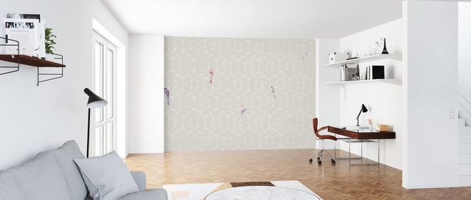 PHOTOWALL / Scalet´s Bamboo Web - Powder Pink (e319262)