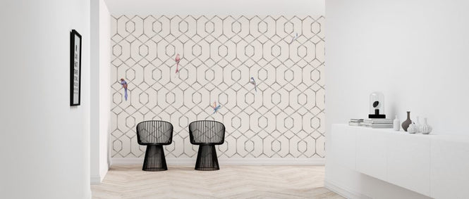 PHOTOWALL / Scarlet´s Bamboo Web - Cream (e319264)
