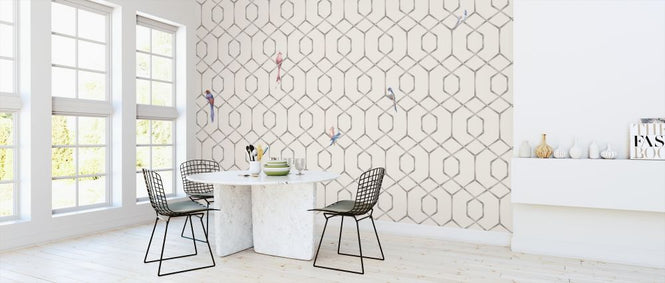 PHOTOWALL / Scarlet´s Bamboo Web - Cream (e319264)