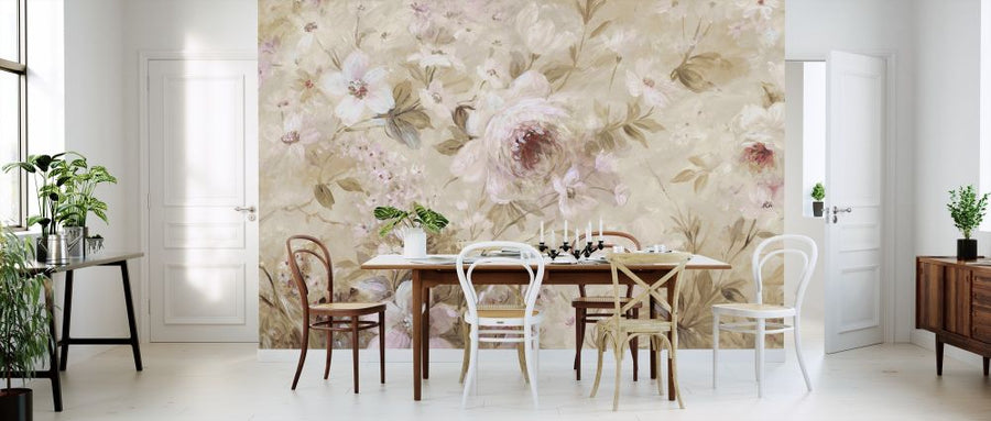 PHOTOWALL / Floral Cream (e319266)