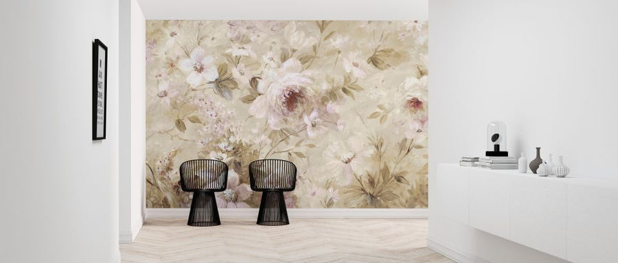 PHOTOWALL / Floral Cream (e319266)