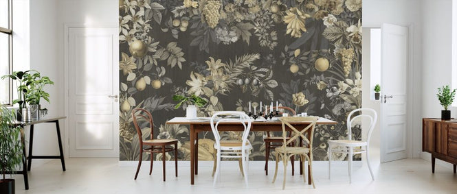 PHOTOWALL / Scarlet Floral - Sepia (e319215)