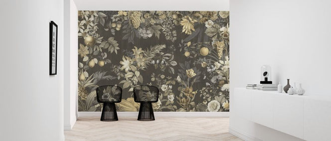 PHOTOWALL / Scarlet Floral - Sepia (e319215)