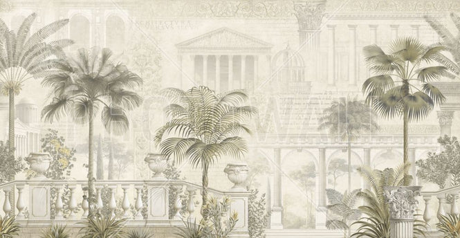 PHOTOWALL / Tropical Residence - Sepia (e319227)