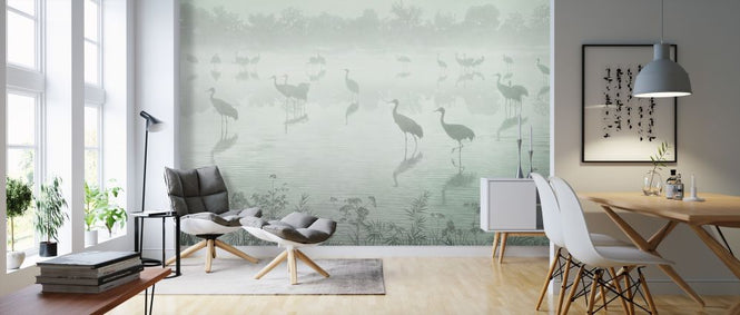 PHOTOWALL / Flock at Dusk - Green (e319237)