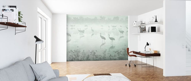 PHOTOWALL / Flock at Dusk - Green (e319237)