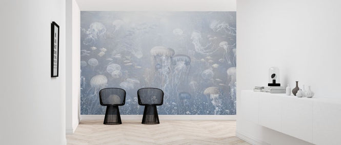 PHOTOWALL / Jellyfish Garden - Blue (e319256)