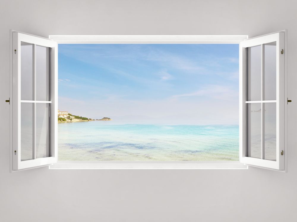 PHOTOWALL / Window Ocean View (e317914) | 輸入壁紙専門店 WALPA