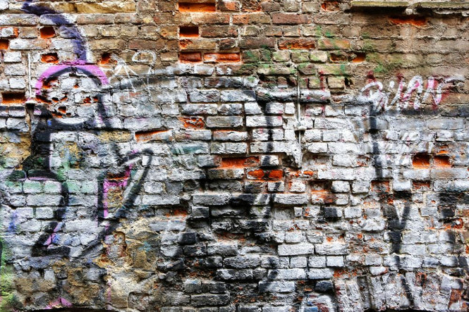 PHOTOWALL / Brick Wall Graffiti (e318090)