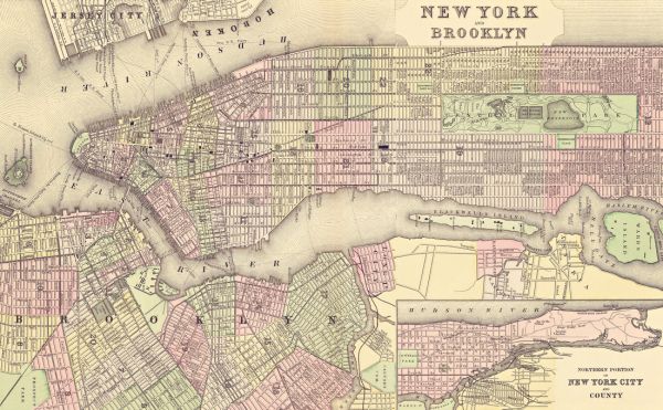 PHOTOWALL / New York City Map (e318104)