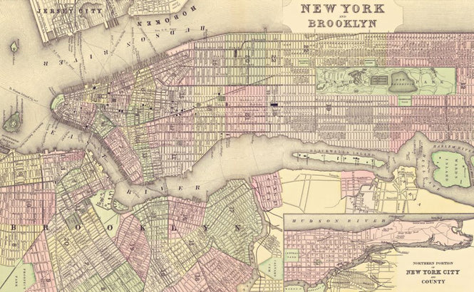 PHOTOWALL / New York City Map (e318104)