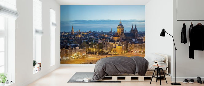 PHOTOWALL / Amsterdam Skyline at Night (e318121)