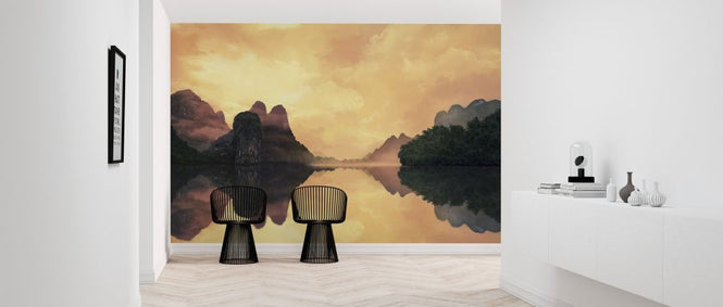 PHOTOWALL / Hazy Sunset Reflection (e319896)