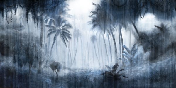 PHOTOWALL / Definitive Tropical - Indigo (e319919)