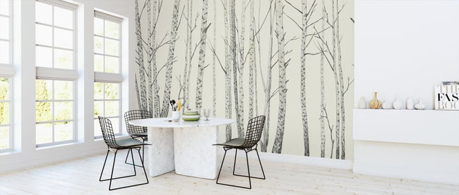 PHOTOWALL / Birch Stems - Cream (e319927)