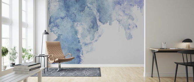 PHOTOWALL / Blue watercolor Stain (e320277)