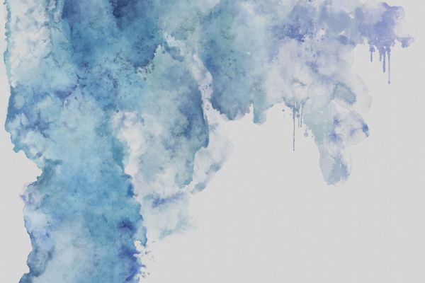 PHOTOWALL / Blue watercolor Stain (e320277)