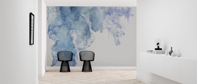 PHOTOWALL / Blue watercolor Stain (e320277)