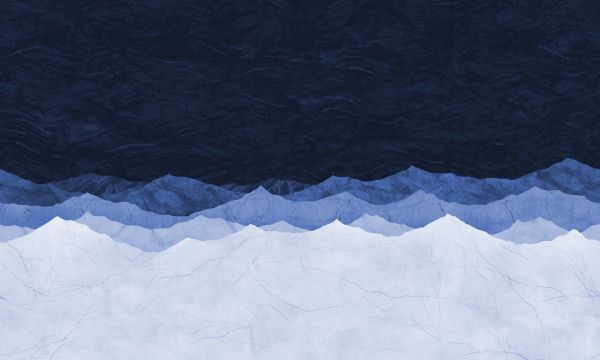 PHOTOWALL / Montagne - Blue (e320292)