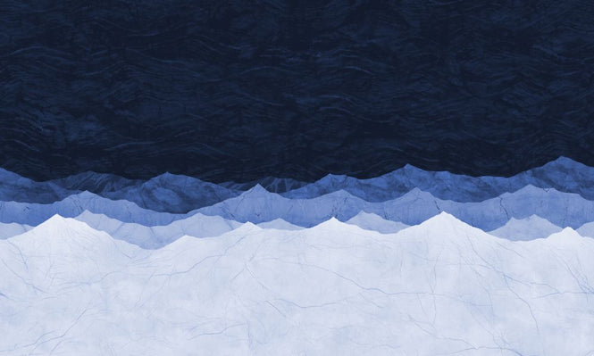PHOTOWALL / Montagne - Blue (e320292)