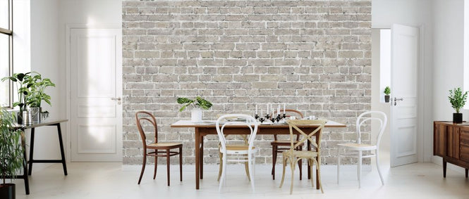 PHOTOWALL / White Wash Brick Wall (e318137)
