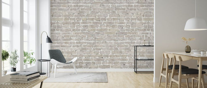 PHOTOWALL / White Wash Brick Wall (e318137)
