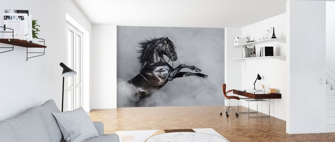 PHOTOWALL / Horse Rearing in Smoke (e318386)