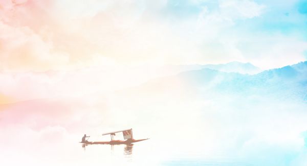 PHOTOWALL / Sailing Boat on the Lake (e318411)