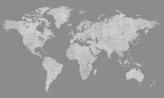 PHOTOWALL / Voguish World Map - Dark Gray (e320772)
