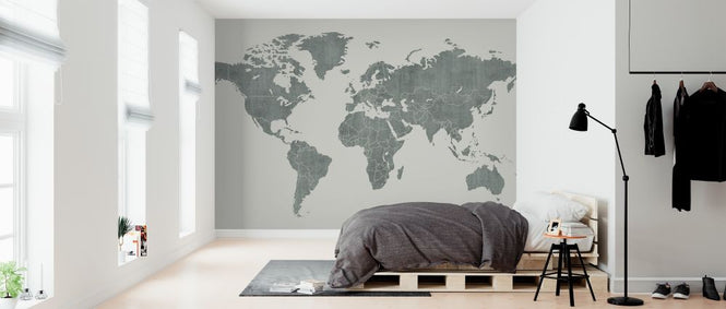 PHOTOWALL / Voguish World Map - Green (e320773)