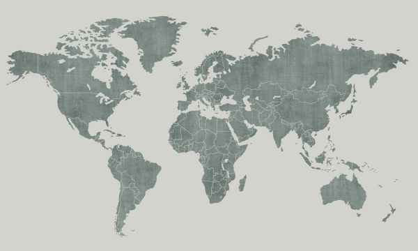 PHOTOWALL / Voguish World Map - Green (e320773)