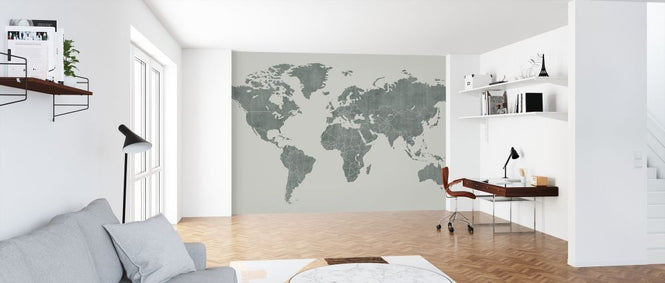 PHOTOWALL / Voguish World Map - Green (e320773)