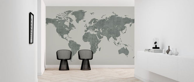 PHOTOWALL / Voguish World Map - Green (e320773)