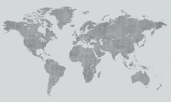 PHOTOWALL / Voguish World Map - Light Gray (e320775)