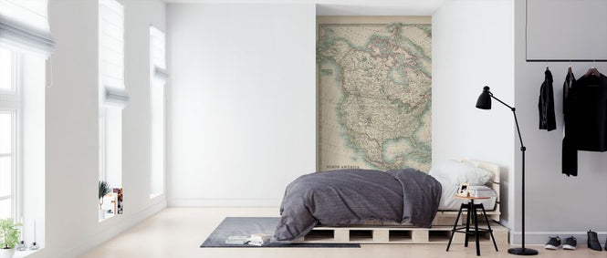 PHOTOWALL / Johnstons Map of North America (e320408)