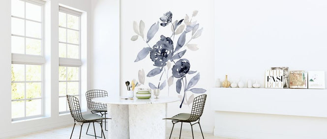 PHOTOWALL / Peonies in Grey (e320520)