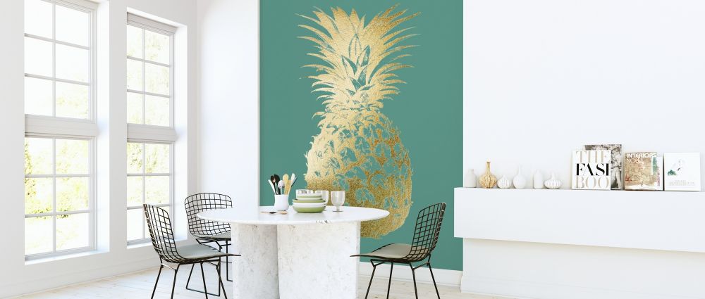 ワルパ 専用 PHOTOWALL / Pineapple on Emerald (e320575) | 輸入壁紙専門店