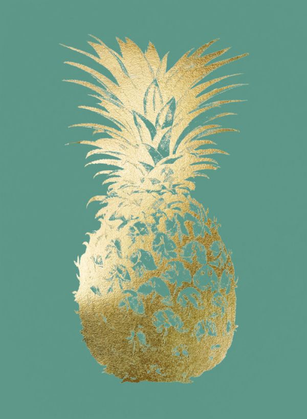 PHOTOWALL / Pineapple on Emerald (e320575)
