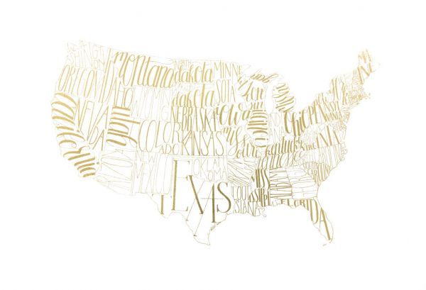 PHOTOWALL / USA Map (e320580)