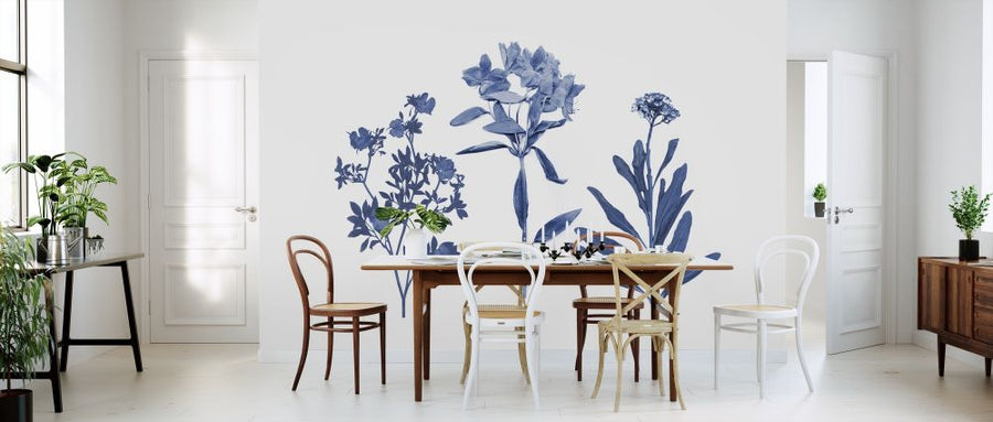 PHOTOWALL / Indigo Pressed Florals (e320586)