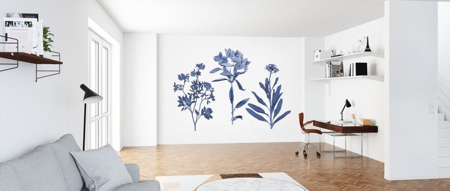 PHOTOWALL / Indigo Pressed Florals (e320586)