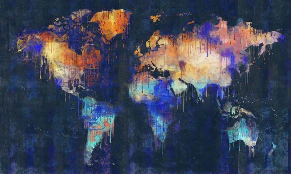 PHOTOWALL / Flowing Color Map - Blue (e320966)