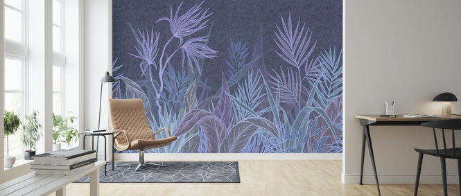 PHOTOWALL / Bare Tropical - Blue (e320811)