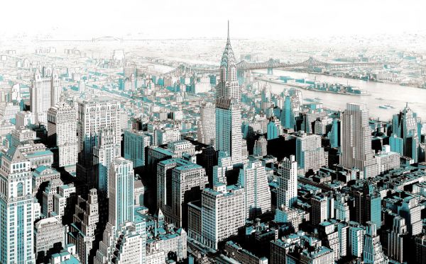 PHOTOWALL / New York City Sketch - Colorspash (e320826)