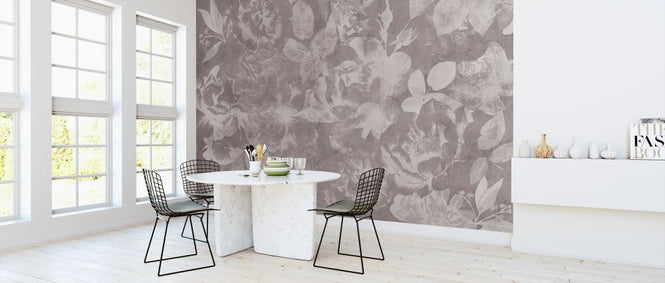 PHOTOWALL / Flowers and Concrete - Blushing (e320886)