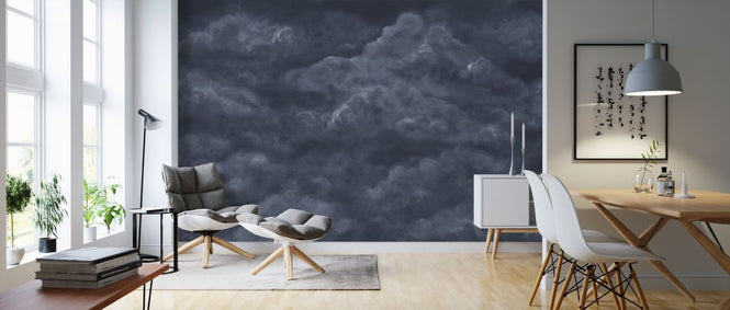 PHOTOWALL / Tender Clouds - Dark Blue (e320867)