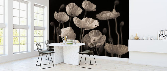 PHOTOWALL / Poppies - Sepia (e321011)
