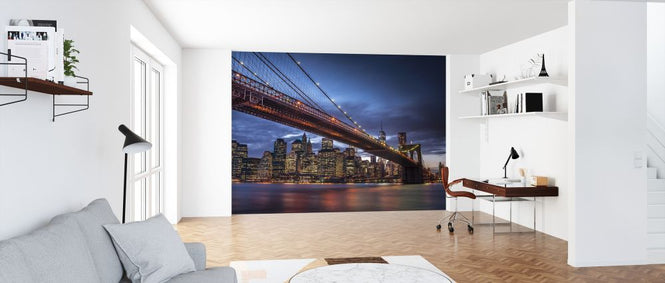 PHOTOWALL / Illuminated Brooklyn Bridge (e321052)